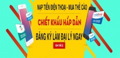 Tuyển đại lý c1 gạch cước, nạp tiền Viettel, Vina, Mobi, Vietnammobi, FTTH, SMS Game